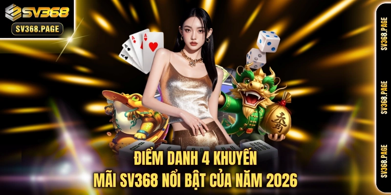 Điểm danh 4 khuyến mãi SV368 nổi bật của năm 2026